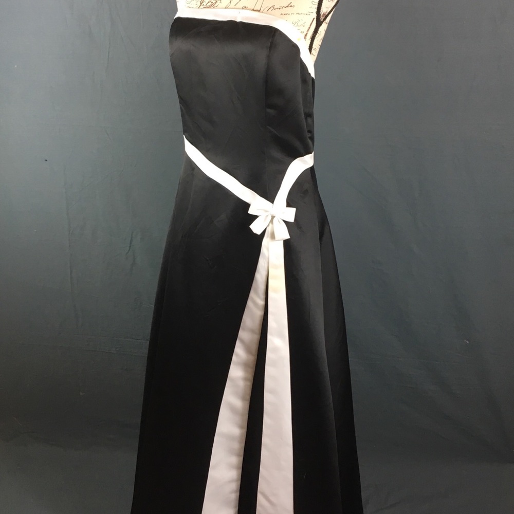Jessica McClintock strapless party dress black